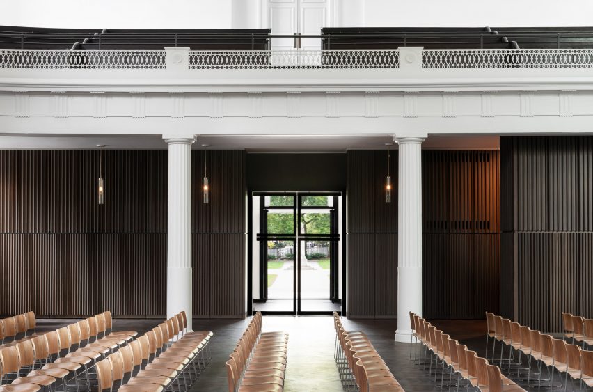 The nave of the refurbished St John at Hackney by John Pawson and Thomas Ford & Partners