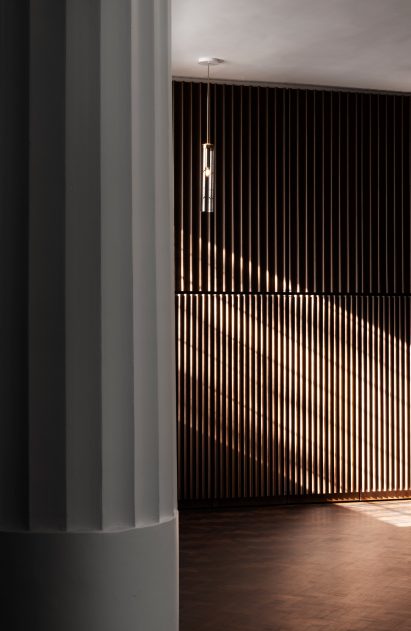 Interior detail of the refurbished St John at Hackney by John Pawson and Thomas Ford & Partners