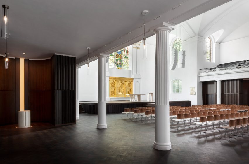 A wing of the refurbished St John at Hackney by John Pawson and Thomas Ford & Partners