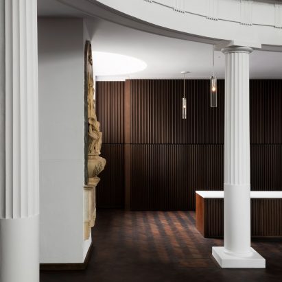 The rear of the refurbished St John at Hackney by John Pawson and Thomas Ford & Partners