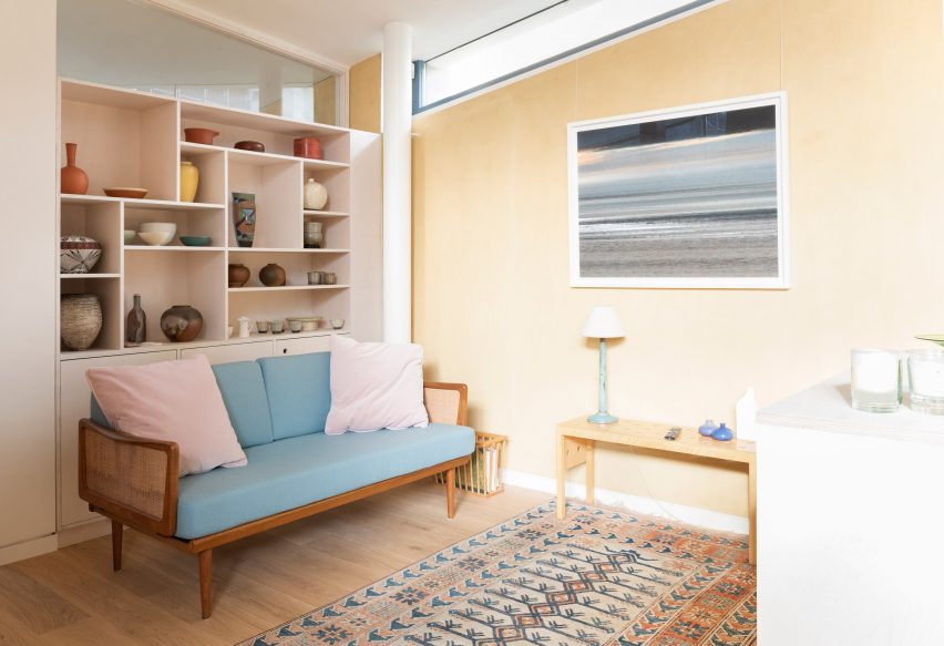 A sitting area in the refurbished Stock Orchard Street by Sarah Wigglesworth in London