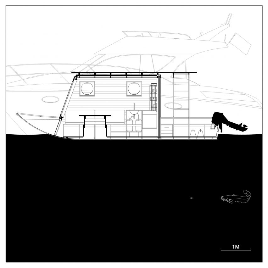 Sneci houseboat by Tamás Bene