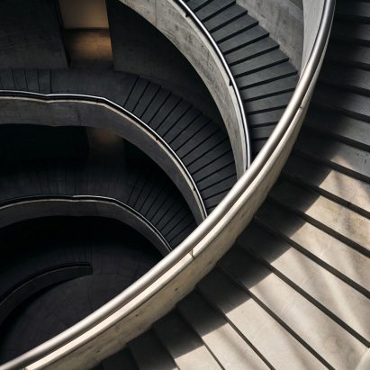 He Art Museum staircase by Tadao Ando