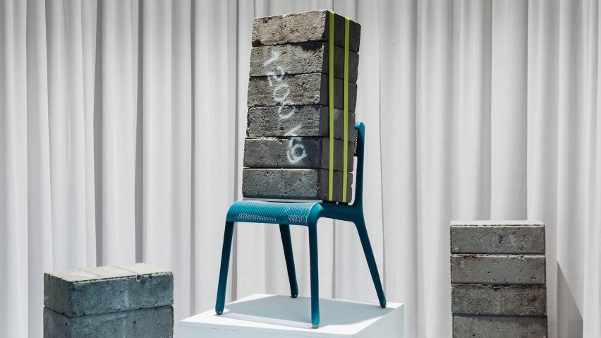 Studio Zieta's Ultraleggera chair in blue