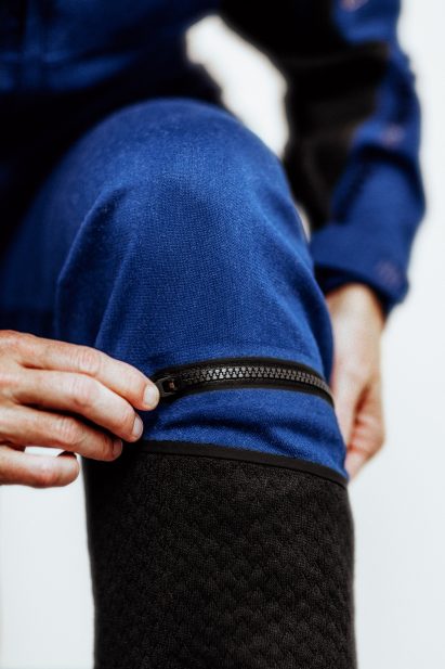 Detail of Virgin Galactic pilots' spacesuits by Under Armour