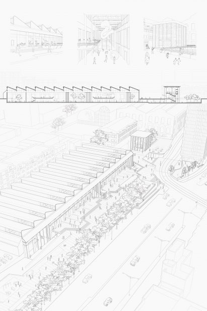 Architectural drawings by UNSW Sydney student Jonathan Tang