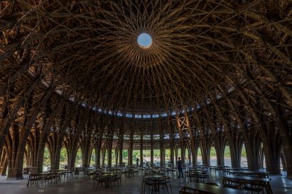 Bamboo dome of Vedana Restaurant by Vo Trong Nghia Architects