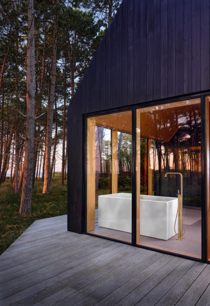 Vola's short film The Danish Sommerhus – Inspiring Life features its brushed-gold tap finish