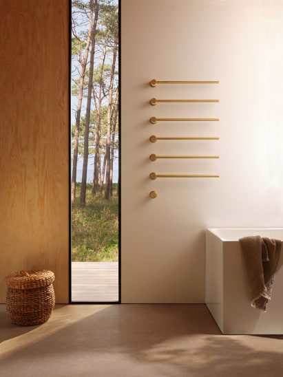 Vola's short film The Danish Sommerhus – Inspiring Life features its brushed-gold tap finish