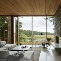 10 living rooms with relaxing interiors feature in today’s Dezeen Weekly newsletter