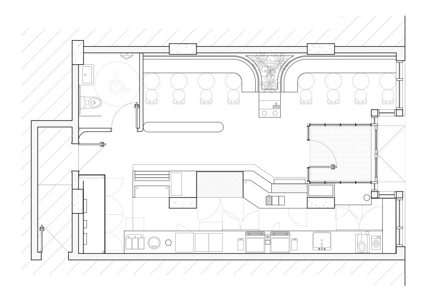 Caffettiera Caffé Bar floor plan