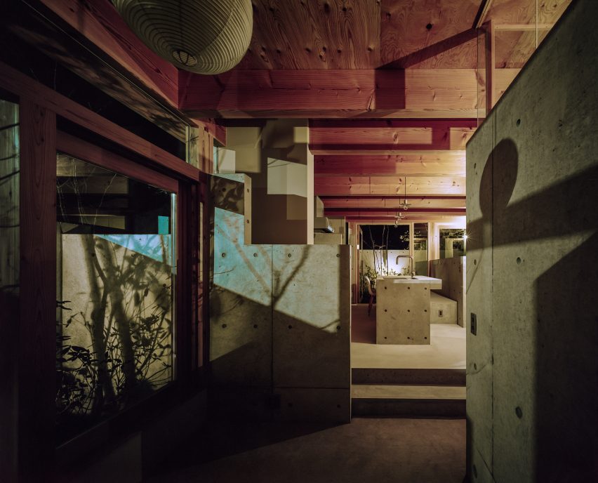 The interiors of House in Minoh-Shinmachi by FujiwaraMuro Architects