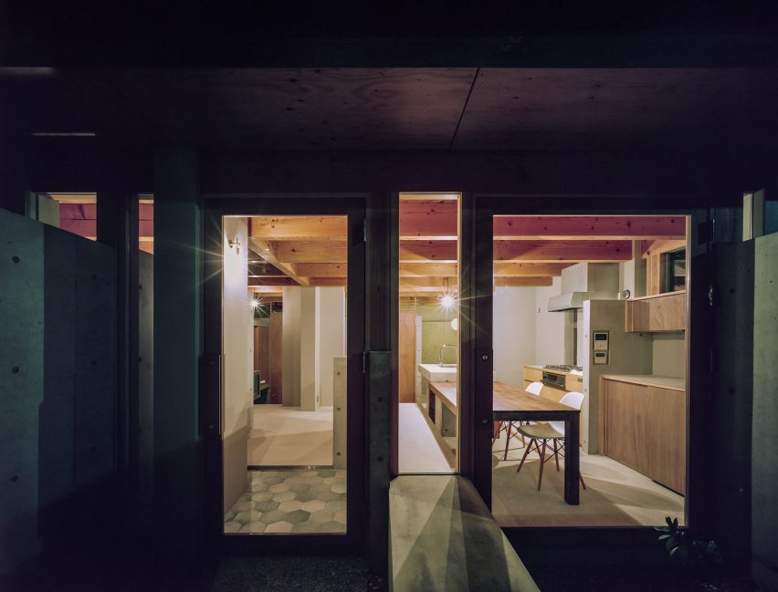 A view inside House in Minoh-Shinmachi by FujiwaraMuro Architects