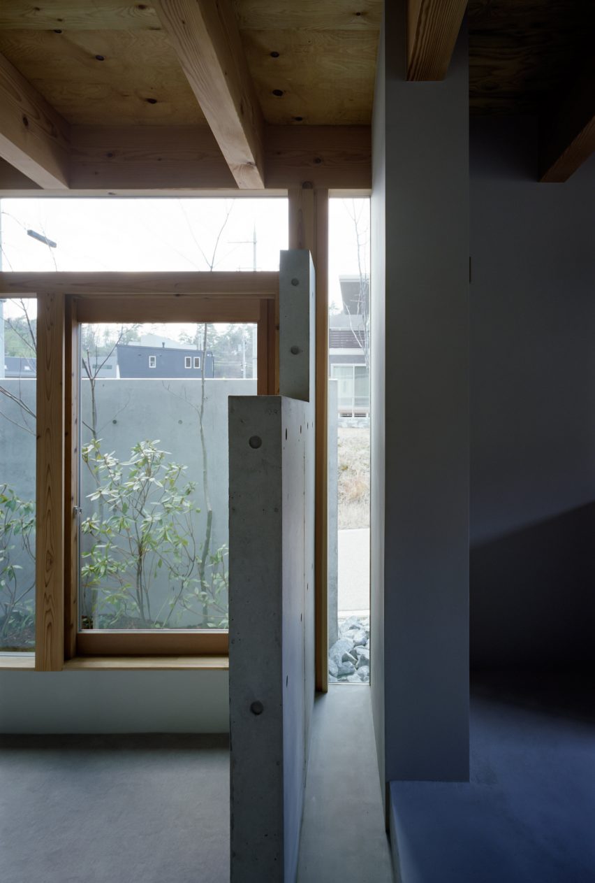 The concrete interiors of House in Minoh-Shinmachi by FujiwaraMuro Architects
