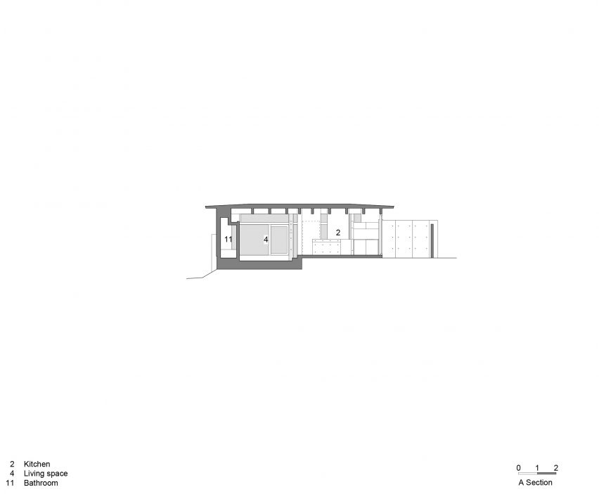 Section for House in Minoh-Shinmachi