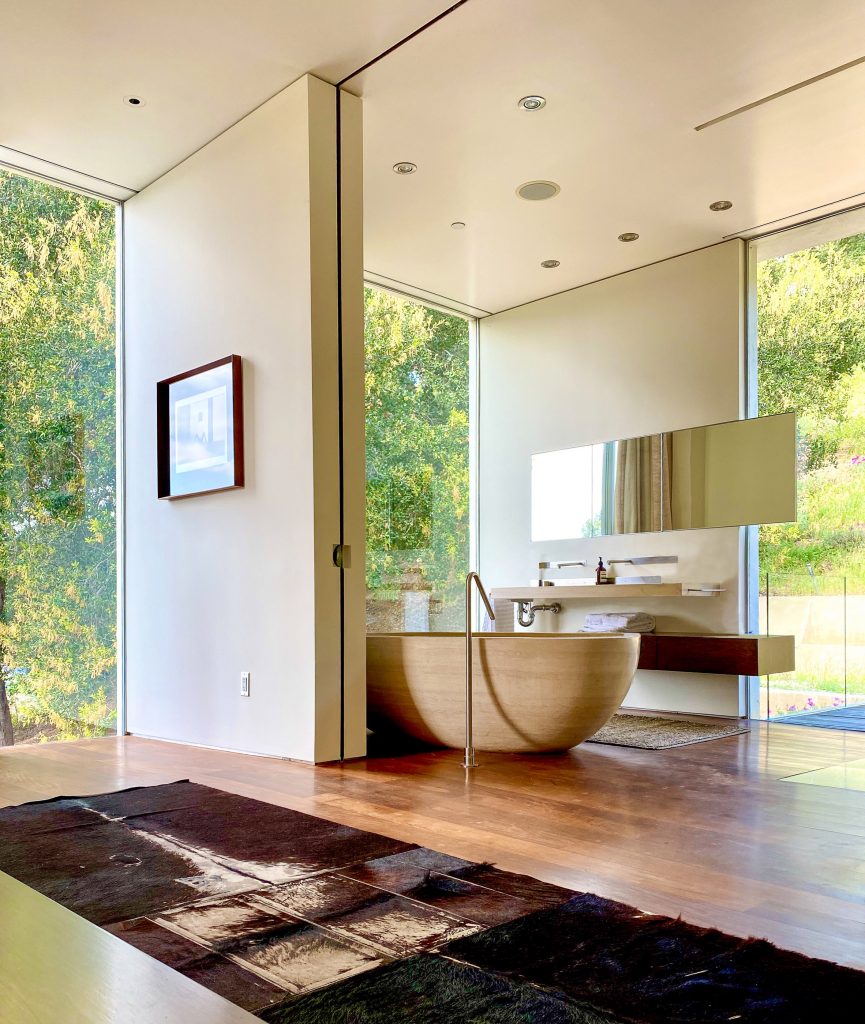 Gerhard Heusch Oak Pass Residence Beverly Hills bathroom