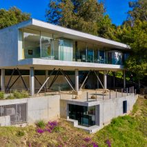 Gerhard Heusch Oak Pass Residence Beverly Hills view of the house