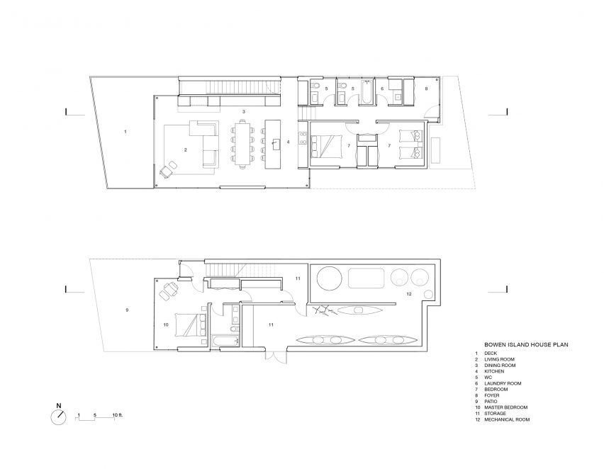 Office of McFarlane Biggar Architects + Designers Bowen Island House British Columbia plans