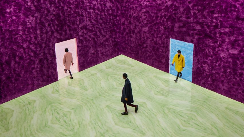 Prada FW21 Menswear show by AMO and Rem Koohaal