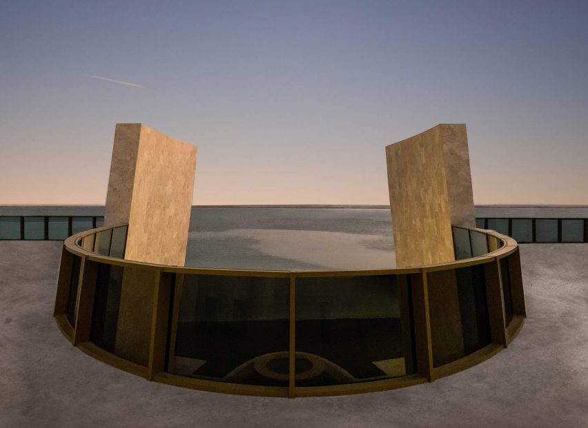 Villa on an artificial island in Abu Dhabi by Fabio Novembre