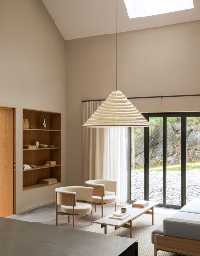 Living room in Archipelago House, Sweden