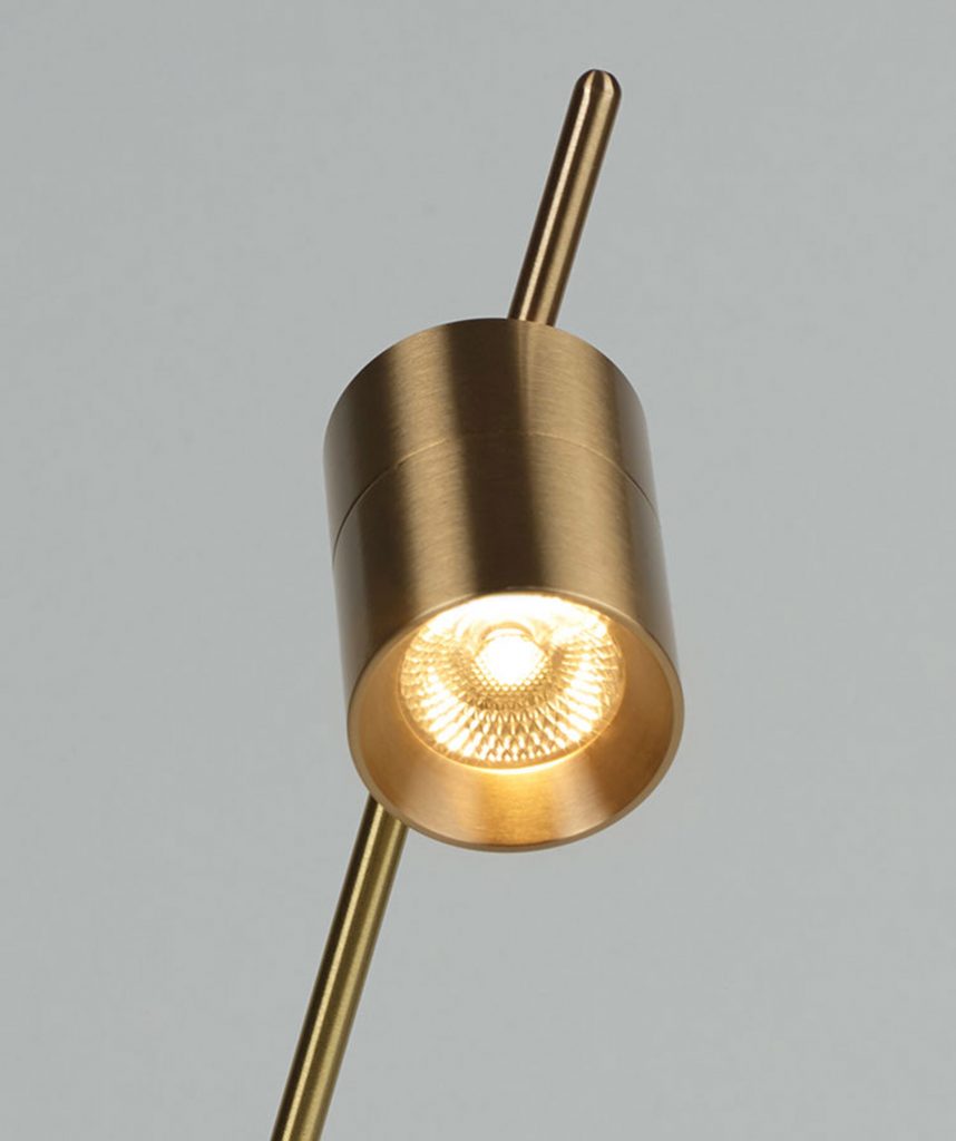 Aude table lamp by Bruno van Meenen for Trizo21 in brass
