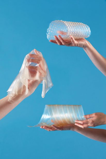 Examples of plastic made from animal skin