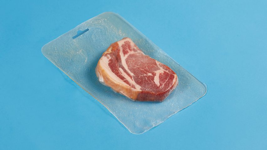Bioplastic meat packaging