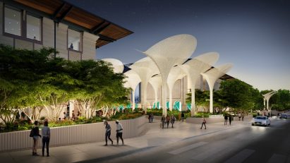 Snohetta canopy at night