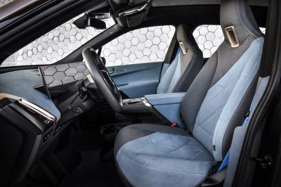 BMW iX electric car interior