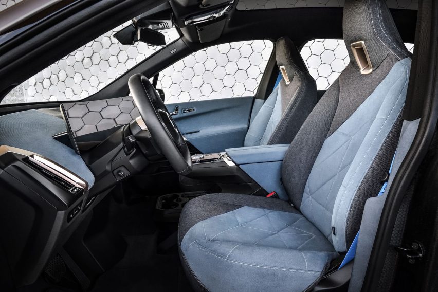 BMW iX electric car interior