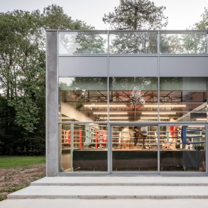 Atelier Aconcept creates "raw building" for French boxing club