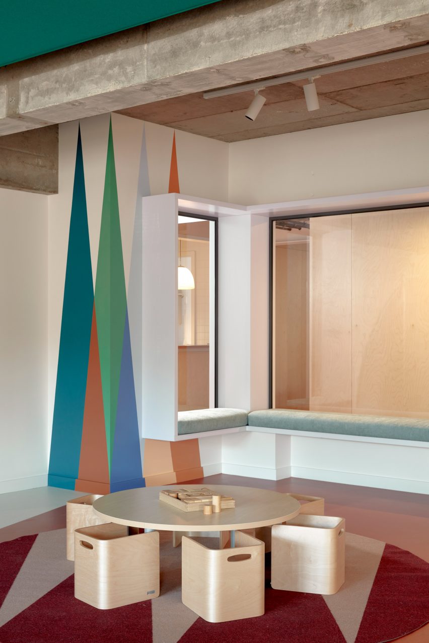 Colourful murals in Brighton Early Learning Centre by Danielle Brustman