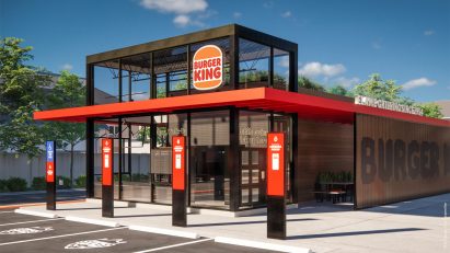Logo on Burger King restaurant