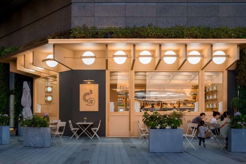 The exterior of C2 Cafe & Bar by Various Associates in Shenzhen, China