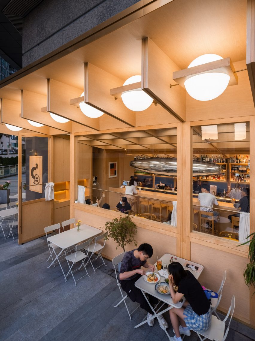 The exterior of C2 Cafe & Bar by Various Associates in Shenzhen, China