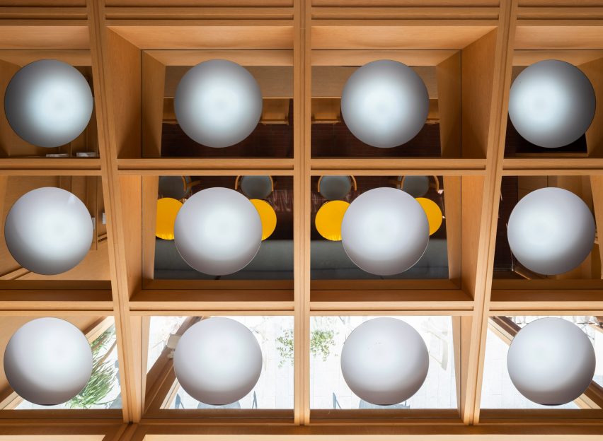 The ceiling of C2 Cafe & Bar by Various Associates in Shenzhen, China