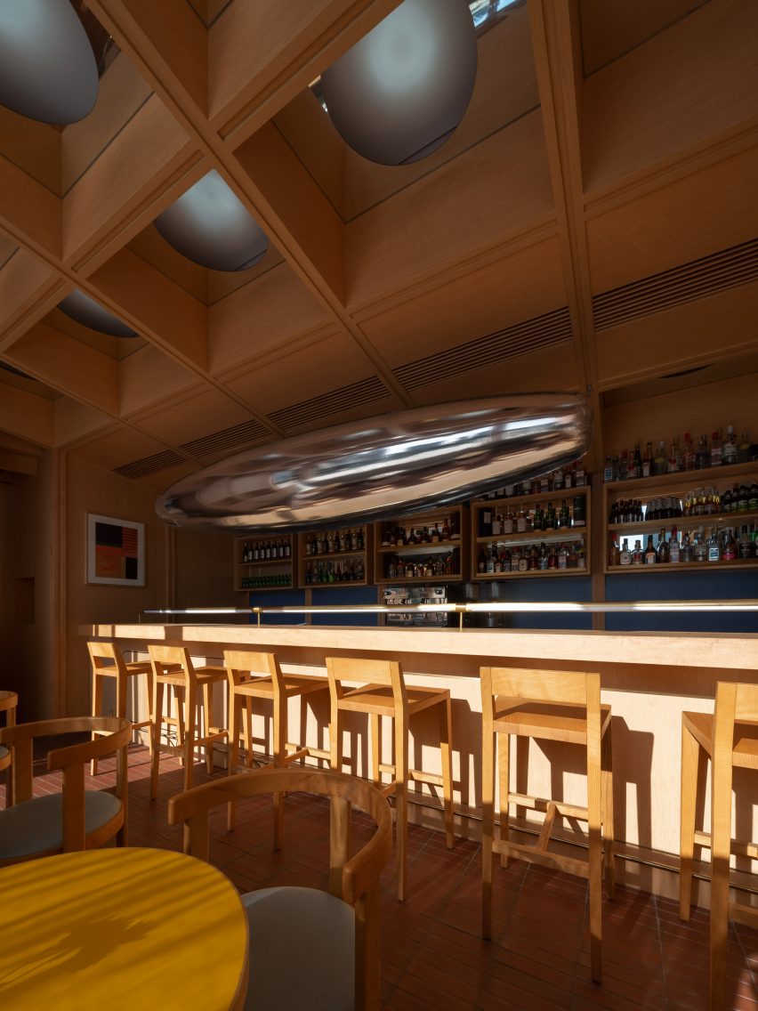 The bar inside C2 Cafe & Bar by Various Associates in Shenzhen, China