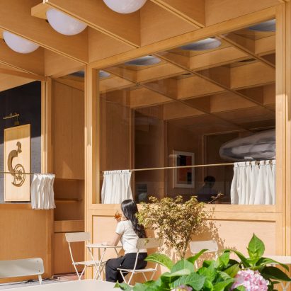 Seating outside the C2 Cafe & Bar by Various Associates in Shenzhen, China