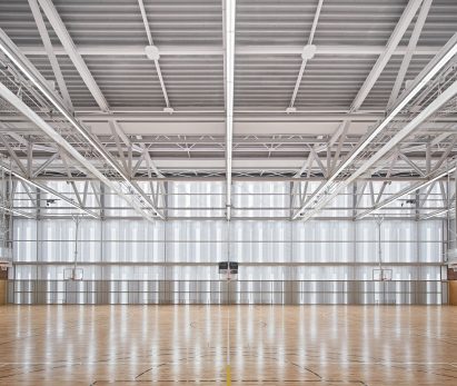 First floor sports hall in Camp del Ferro sports centre in Barcelona