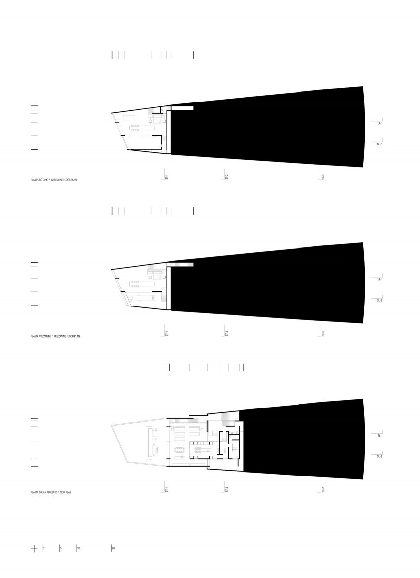 Floor plans of Casa Estudio by Manuel Cervantes Estudio