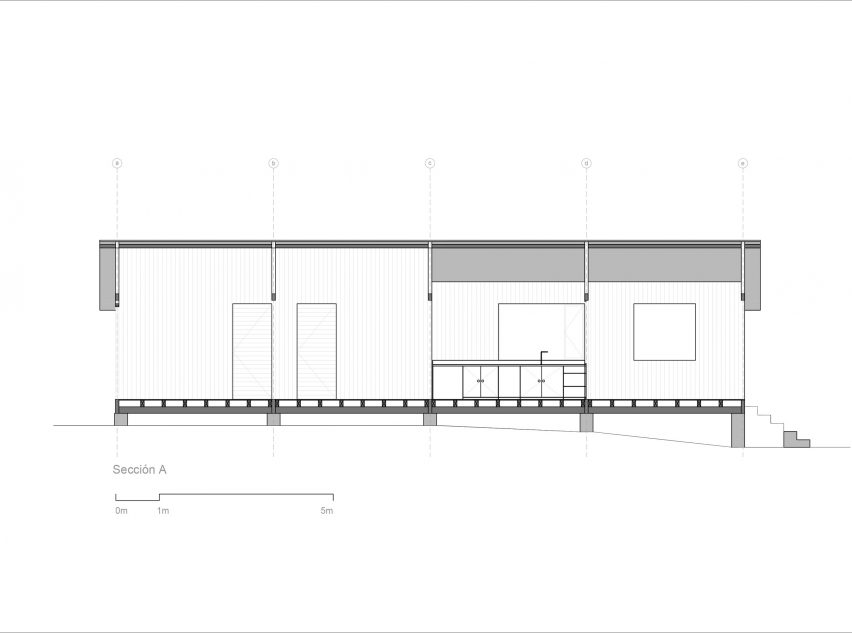 Plans for Casa Ocal by Jorge Ramón Giacometti Taller de Arquitectura