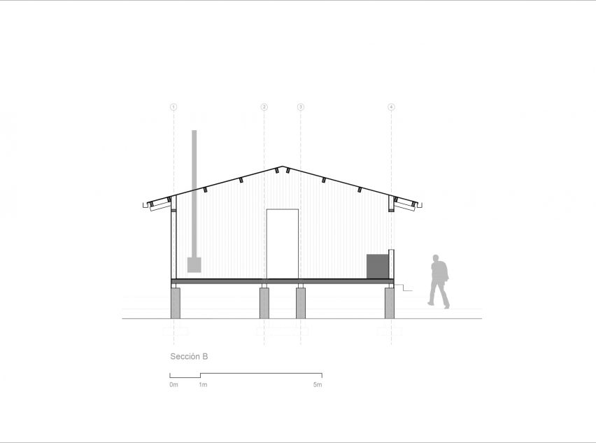 Plans for Casa Ocal by Jorge Ramón Giacometti Taller de Arquitectura