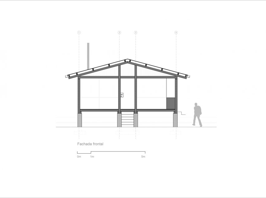 Plans for Casa Ocal by Jorge Ramón Giacometti Taller de Arquitectura