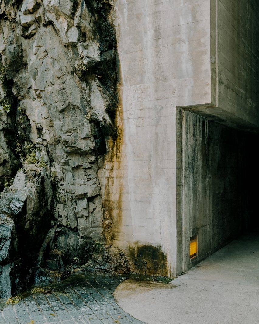 The Castelgrande entrance by Aurelio Galfetti, captured by Simone Bossi