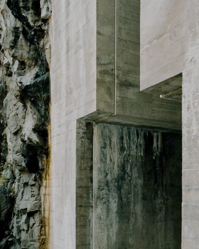 The Castelgrande entrance by Aurelio Galfetti, captured by Simone Bossi