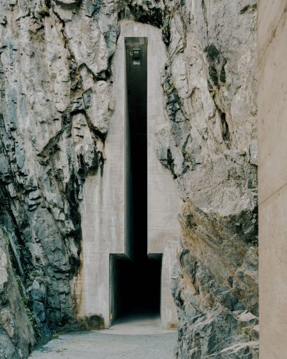 The Castelgrande entrance by Aurelio Galfetti, captured by Simone Bossi