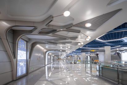Cuqiao Station designed by J&A and Sepanta Design for Chengdu's metro Line 9