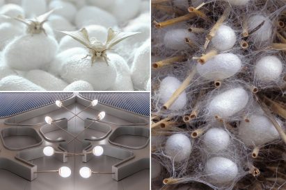 Silkworm-inspired lighting for Cuqiao Station designed by J&A and Sepanta Design for Chengdu's metro Line 9