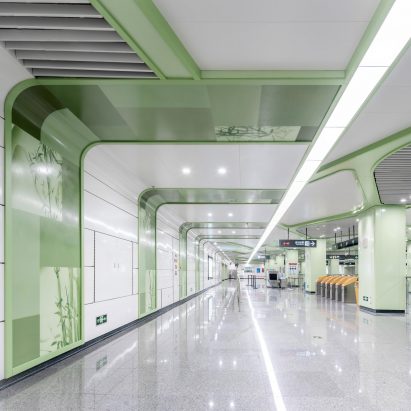 Standard Artistic Station designed by J&A and Sepanta Design for Chengdu's metro Line 9
